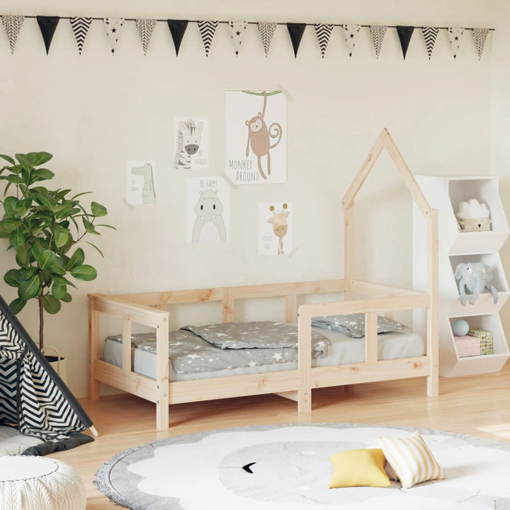 Kids Solid Wood Pine Bed Frame