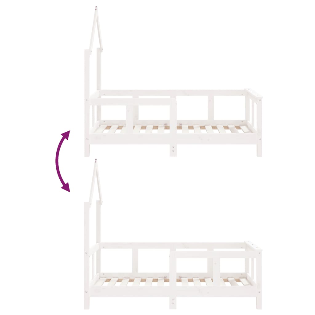 Kids Solid Wood Pine Bed Frame