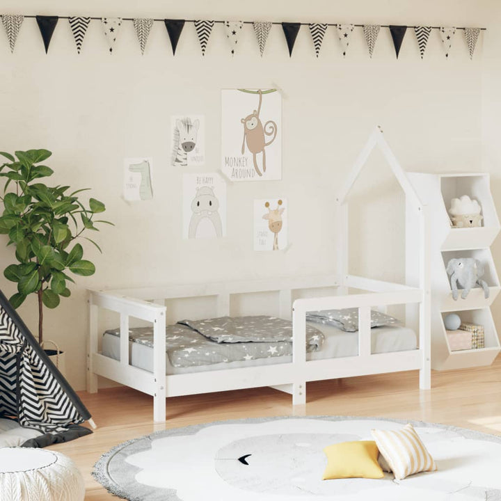 Kids Solid Wood Pine Bed Frame