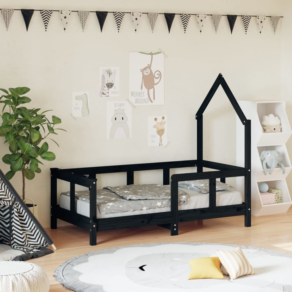 Kids Solid Wood Pine Bed Frame