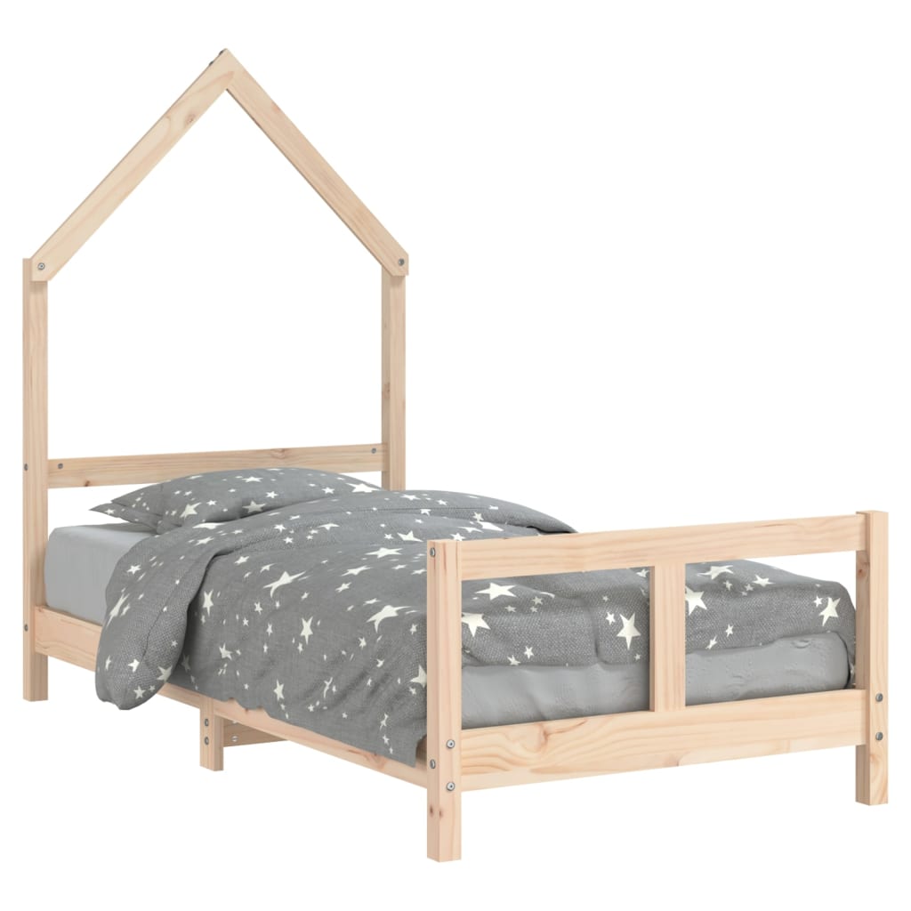 Kids Solid Wood Pine Bed Frame