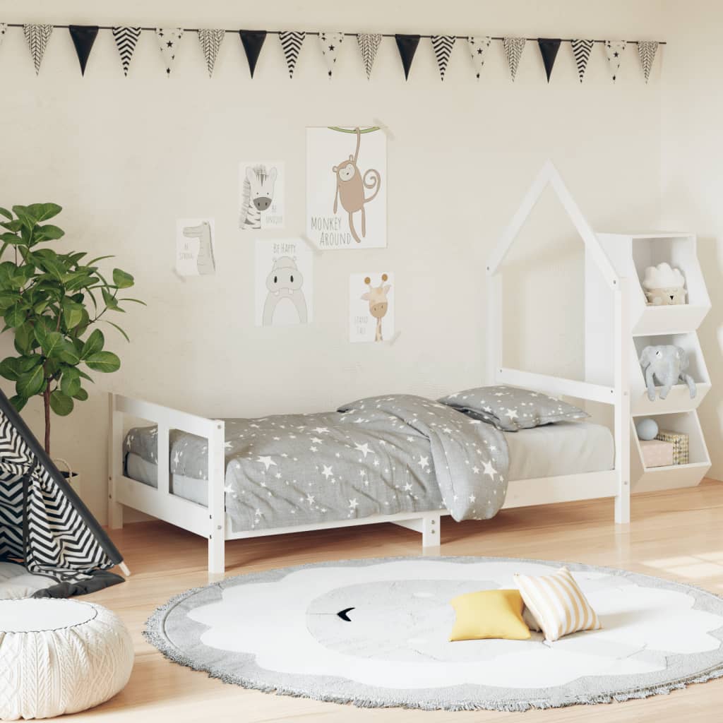 Kids Solid Wood Pine Bed Frame