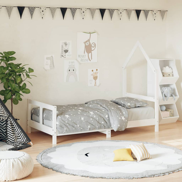 Kids Solid Wood Pine Bed Frame