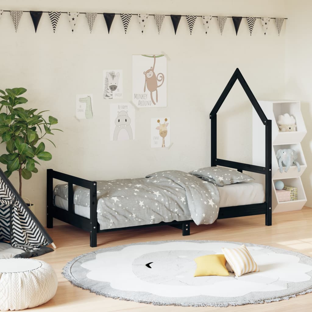 Kids Solid Wood Pine Bed Frame