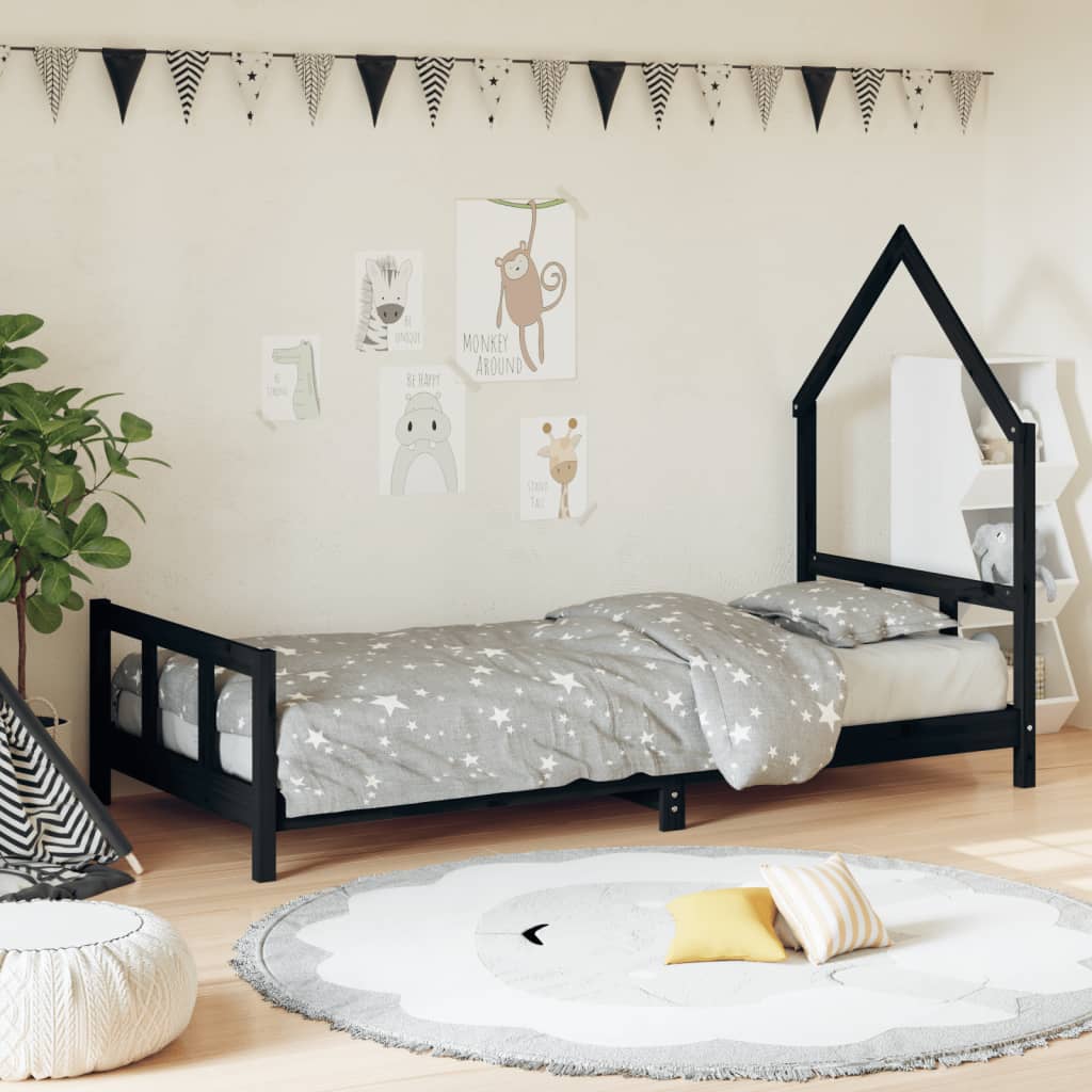 Kids Solid Wood Pine Bed Frame