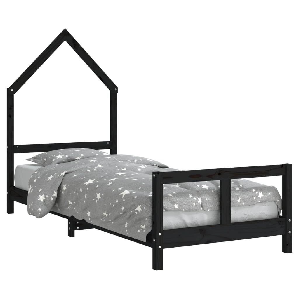 Kids Solid Wood Pine Bed Frame