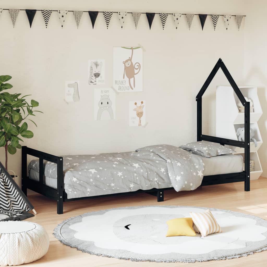 Kids Solid Wood Pine Bed Frame