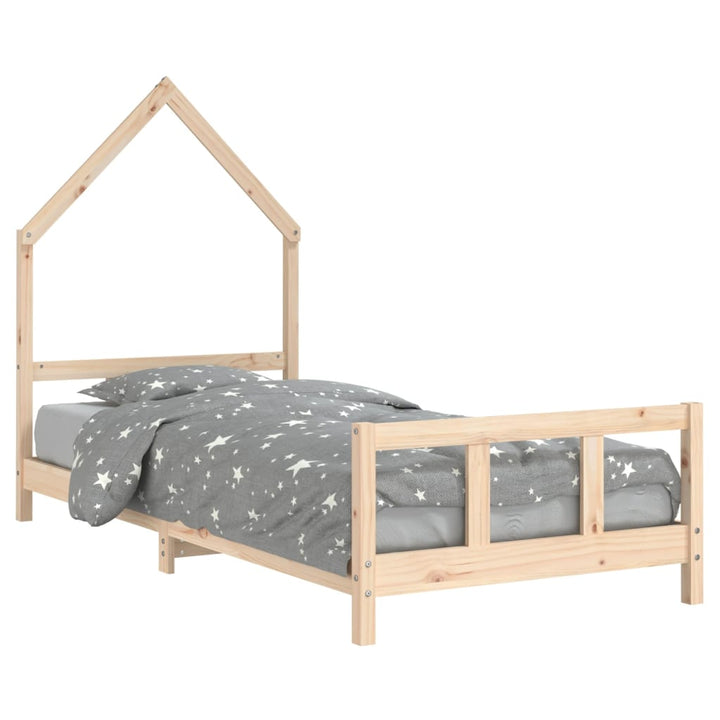 Kids Solid Wood Pine Bed Frame