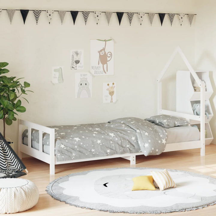 Kids Solid Wood Pine Bed Frame