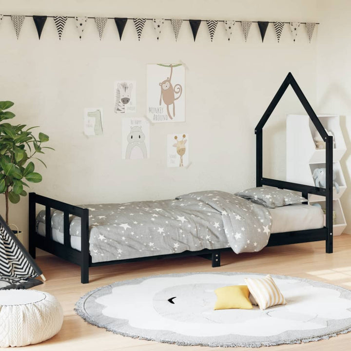 Kids Solid Wood Pine Bed Frame