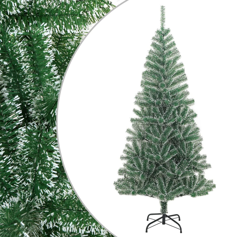Artificial Christmas Tree With Flocked Snow Green