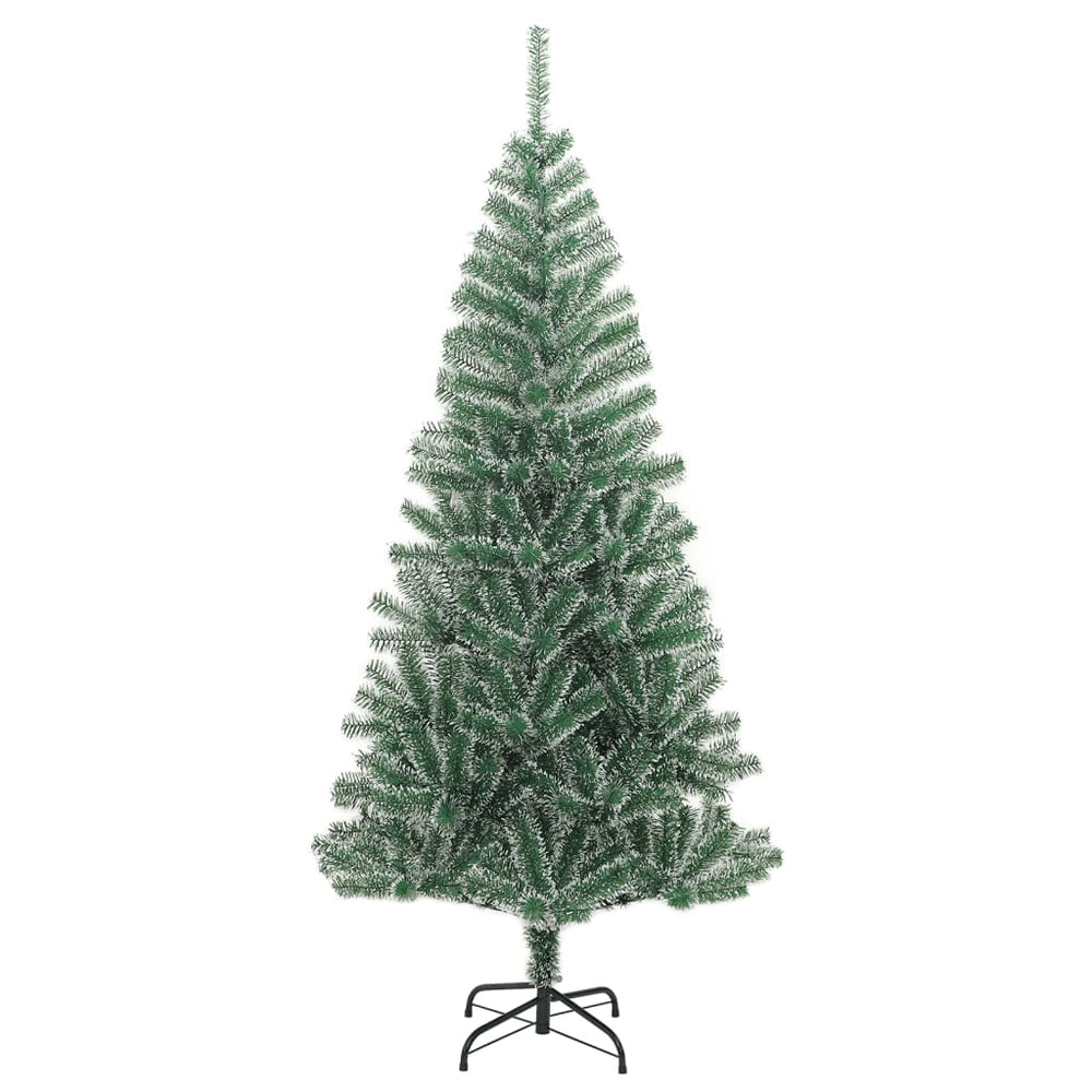 Artificial Christmas Tree With Flocked Snow Green