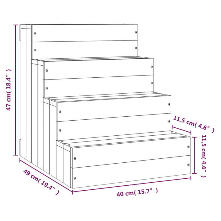 Pet Stair Solid Wood Pine