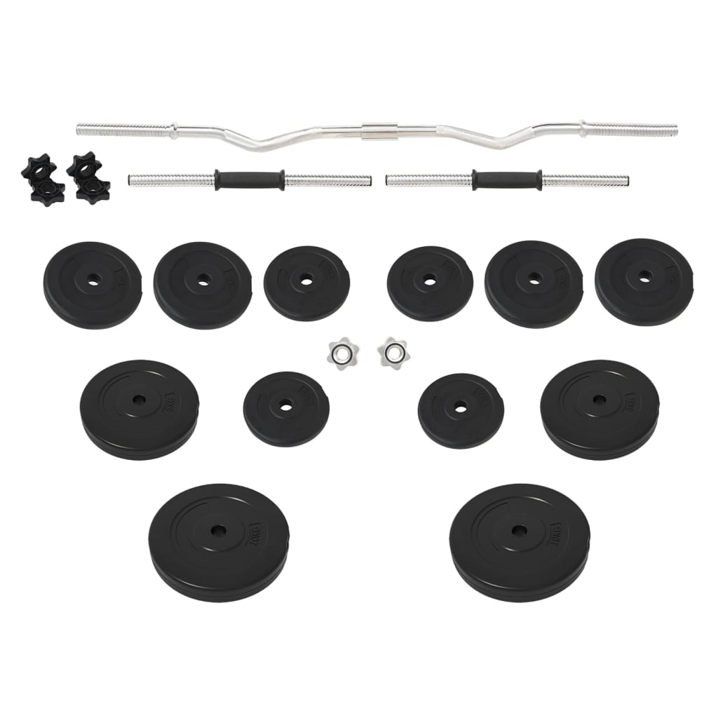 Barbell And Dumbbell With Plates
