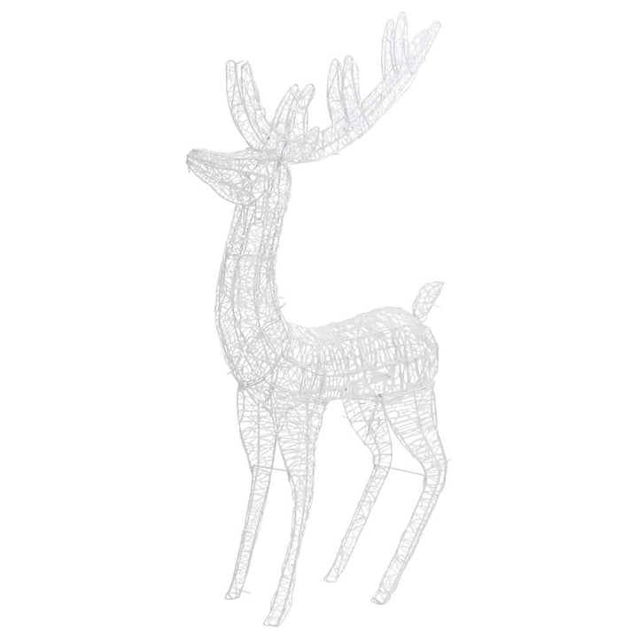Xxl Acrylic Christmas Reindeers 250 Led 3 Pcs 180 Cm