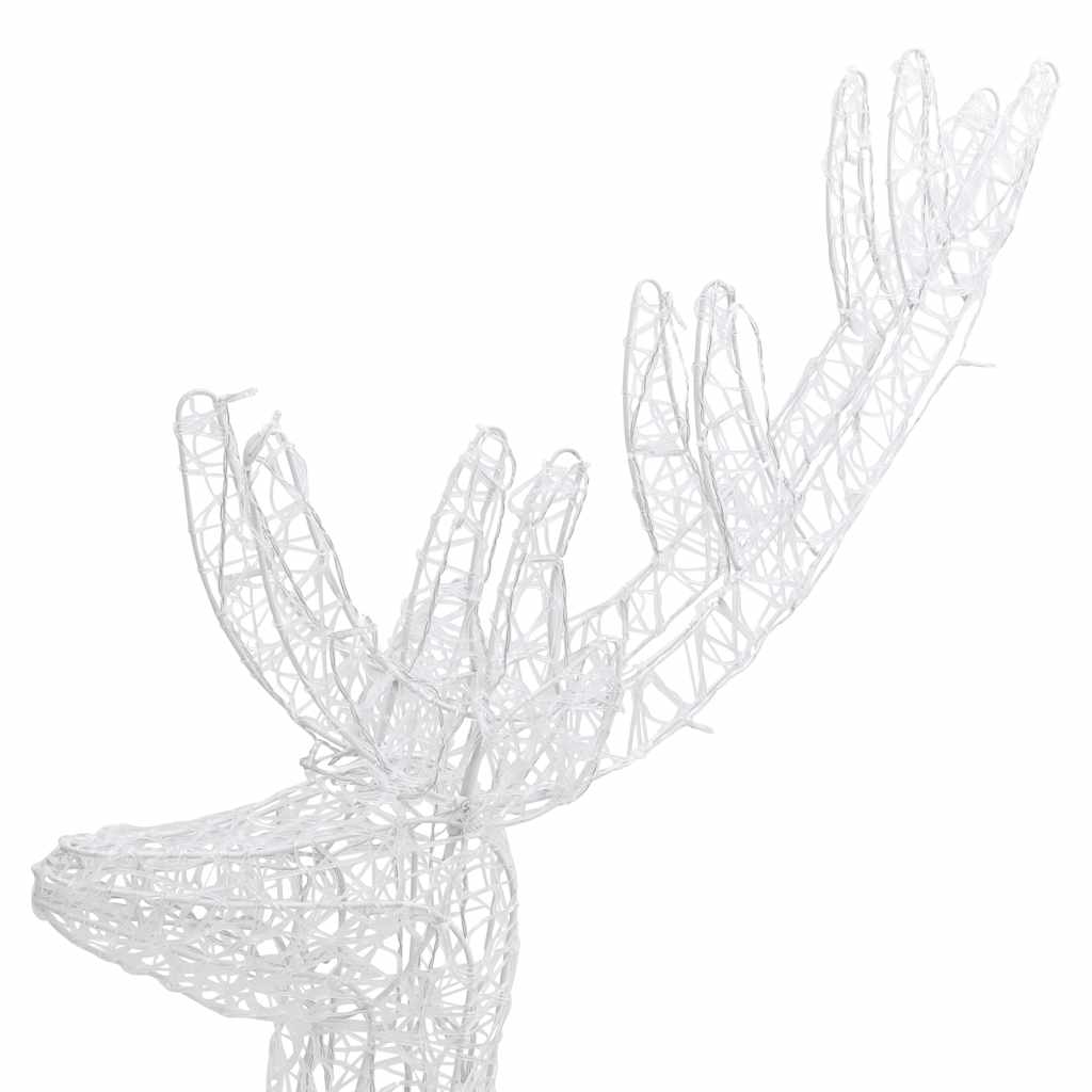 Xxl Acrylic Christmas Reindeers 250 Led 3 Pcs 180 Cm