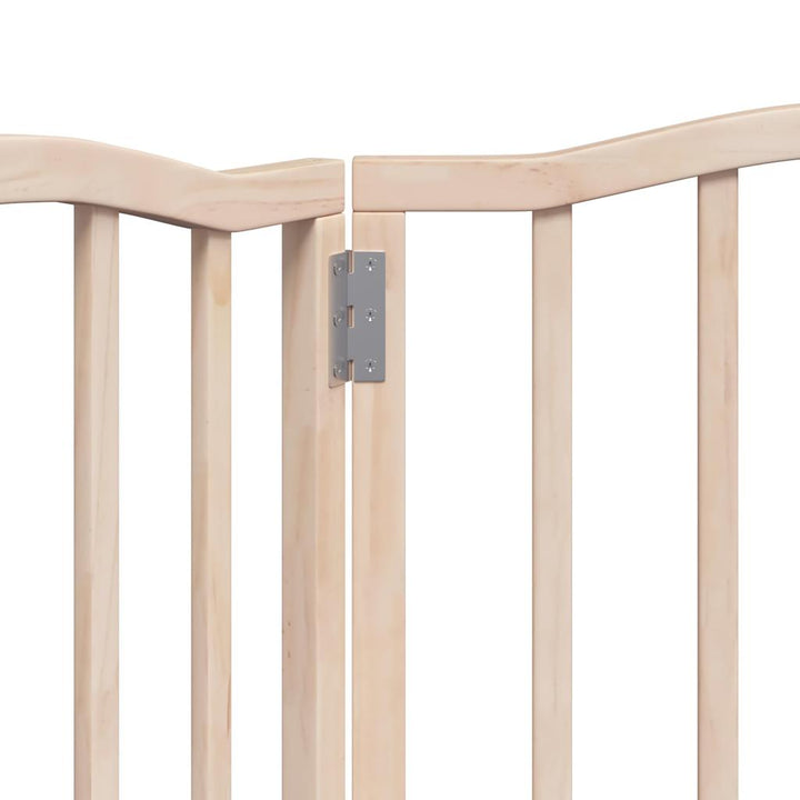 Dog Gate Foldable 3 Panels 150 Cm Poplar Wood