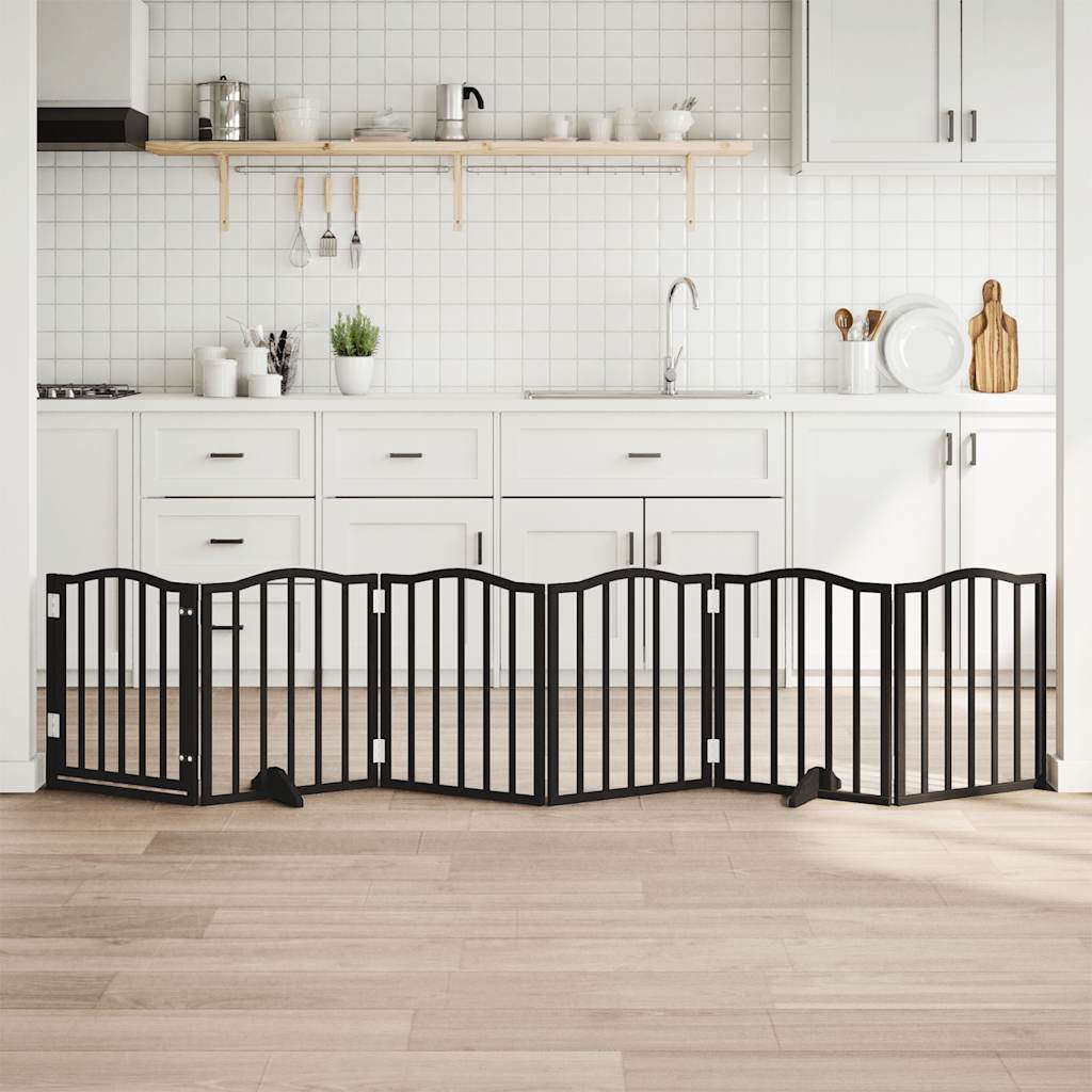 Dog Gate Foldable 3 Panels 150 Cm Poplar Wood