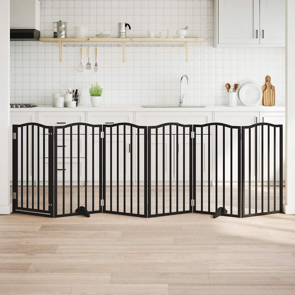 Dog Gate Foldable 3 Panels 150 Cm Poplar Wood