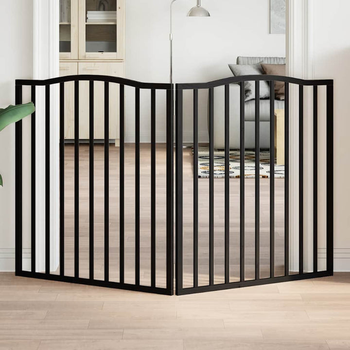 Dog Gate Foldable 3 Panels 150 Cm Poplar Wood