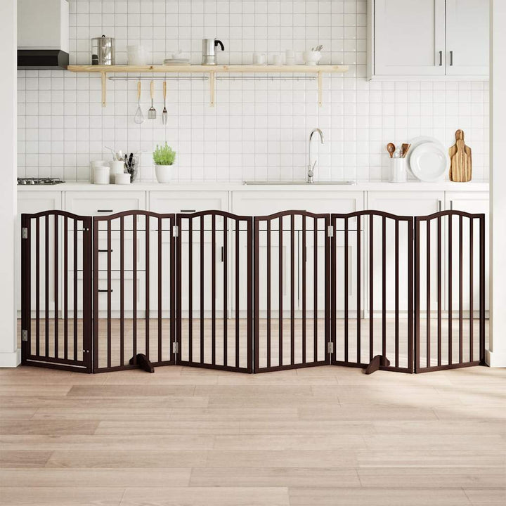 Dog Gate Foldable 3 Panels 150 Cm Poplar Wood
