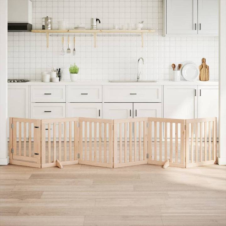 Dog Gate Foldable 2 Panels 160 Cm Poplar Wood