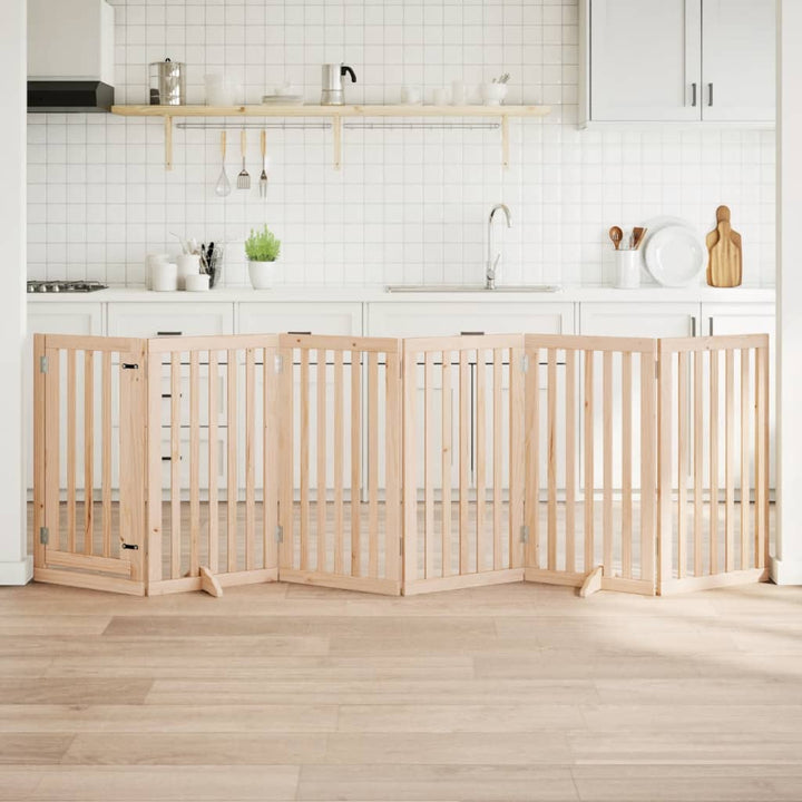 Dog Gate Foldable 2 Panels 160 Cm Poplar Wood