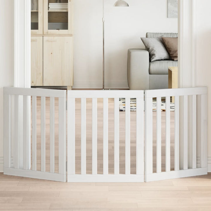 Dog Gate Foldable 2 Panels 160 Cm Poplar Wood