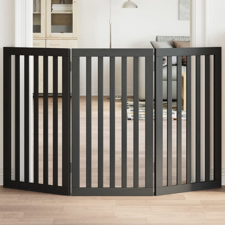 Dog Gate Foldable 2 Panels 160 Cm Poplar Wood