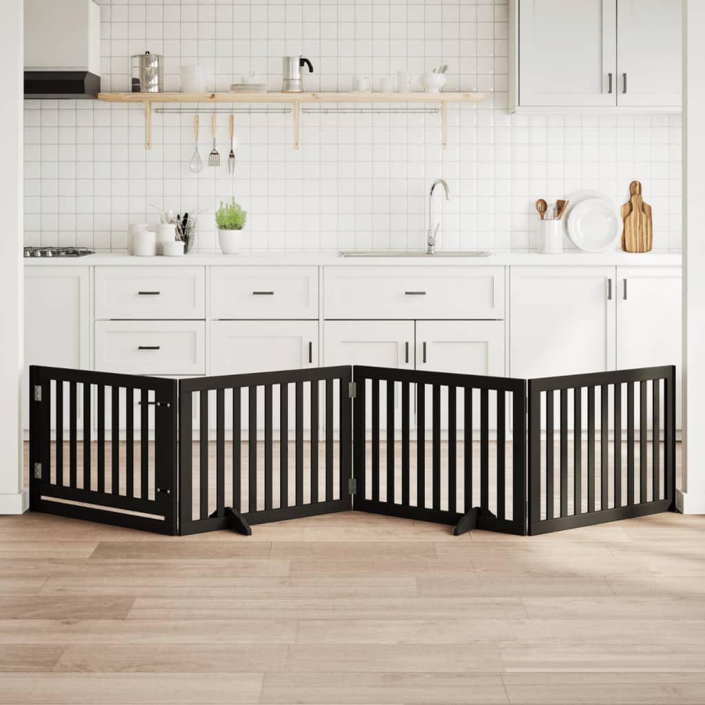 Dog Gate Foldable 2 Panels 160 Cm Poplar Wood