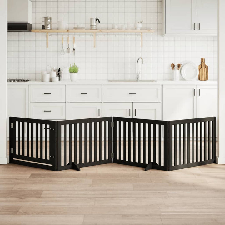 Dog Gate Foldable 2 Panels 160 Cm Poplar Wood
