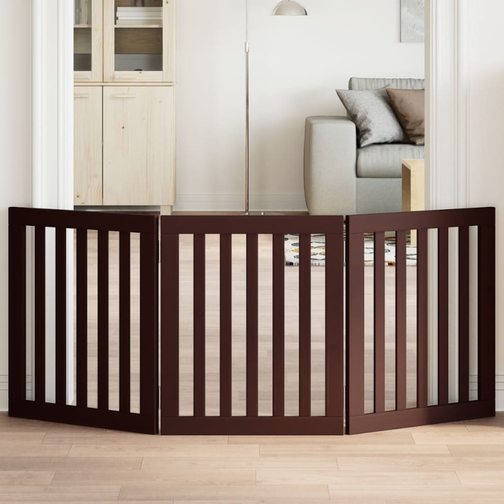 Dog Gate Foldable 2 Panels 160 Cm Poplar Wood