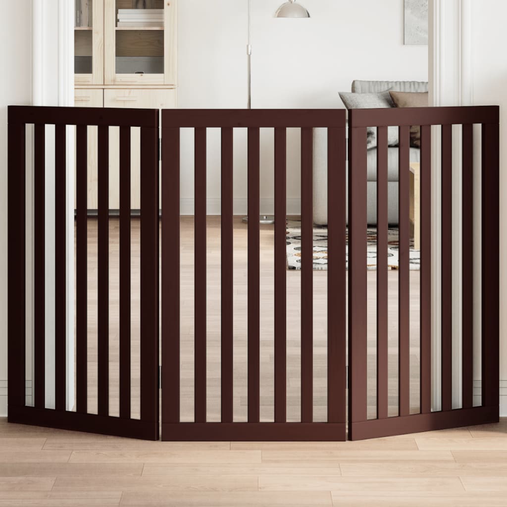 Dog Gate Foldable 2 Panels 160 Cm Poplar Wood