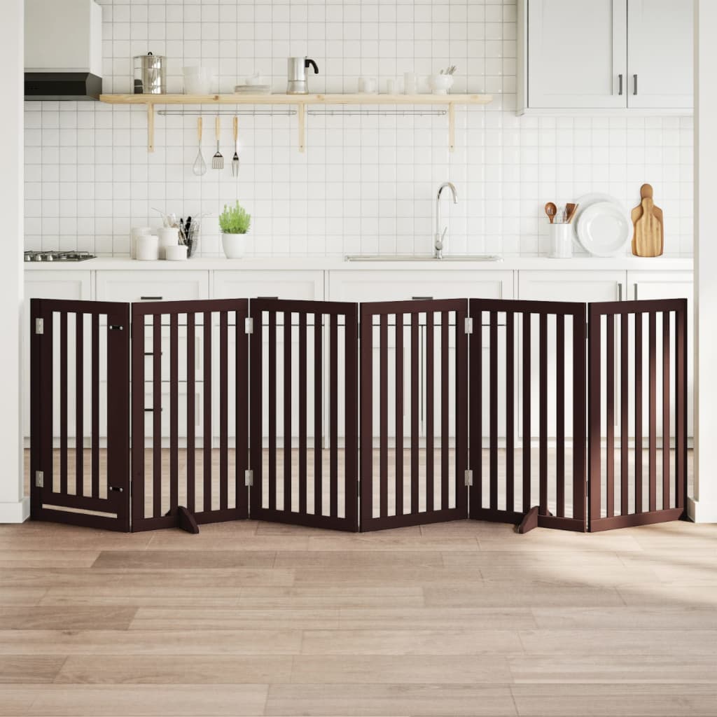 Dog Gate Foldable 2 Panels 160 Cm Poplar Wood