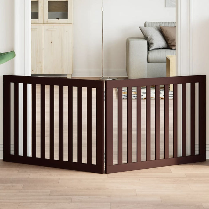 Dog Gate Foldable 2 Panels 160 Cm Poplar Wood