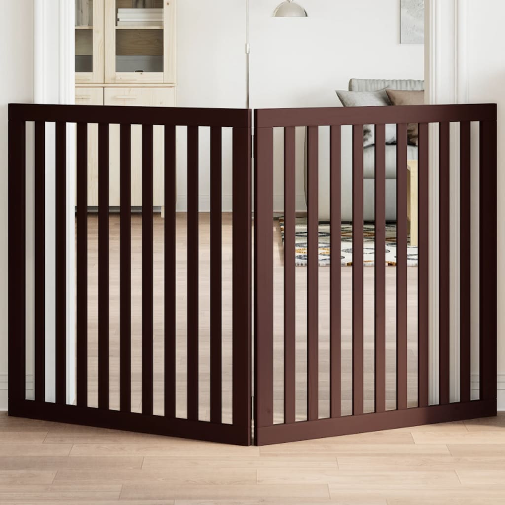 Dog Gate Foldable 2 Panels 160 Cm Poplar Wood