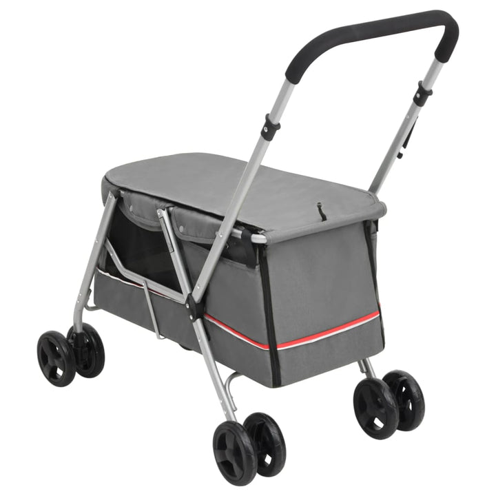 Folding Dog Stroller 100X49X96 Cm Linen Fabric