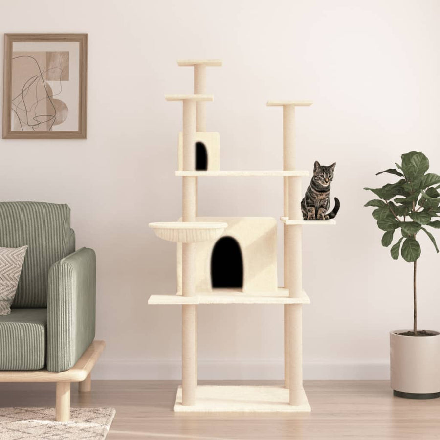 Cat Tree With Sisal Scratching Posts 166 Cm