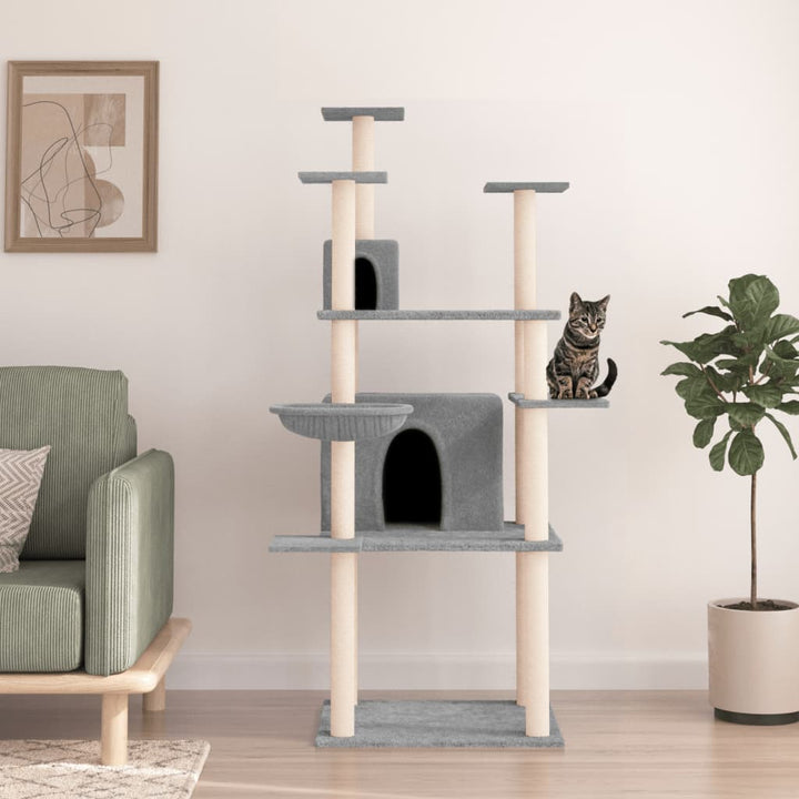 Cat Tree With Sisal Scratching Posts 166 Cm