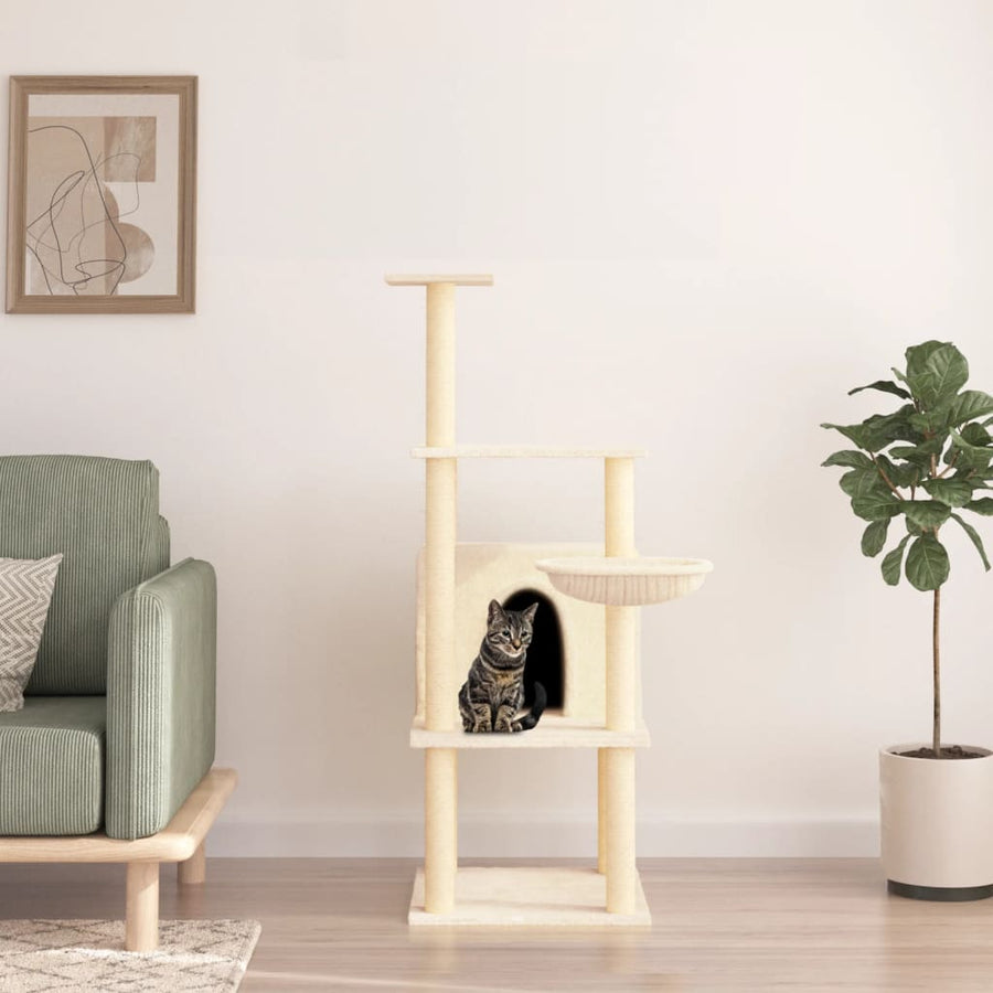 Cat Tree With Sisal Scratching Posts 132 Cm