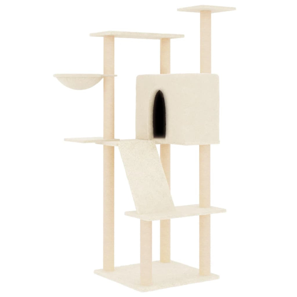 Cat Tree With Sisal Scratching Posts 143 Cm