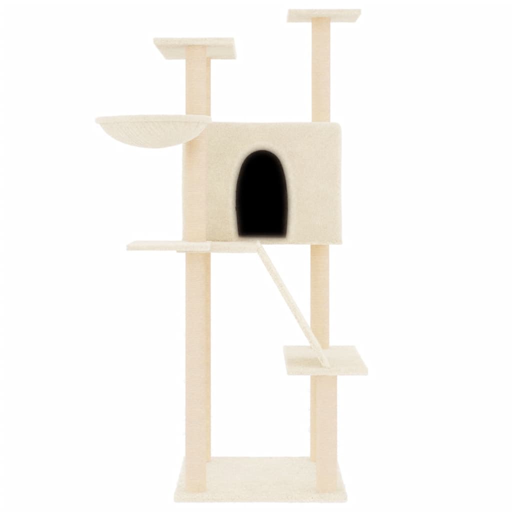 Cat Tree With Sisal Scratching Posts 143 Cm
