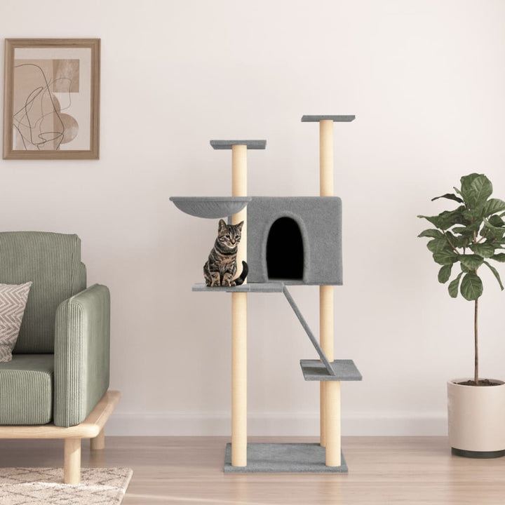 Cat Tree With Sisal Scratching Posts 143 Cm