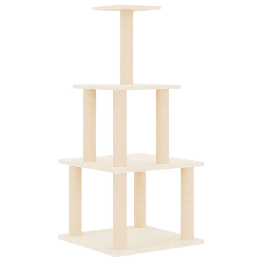 Cat Tree With Sisal Scratching Posts 111 Cm
