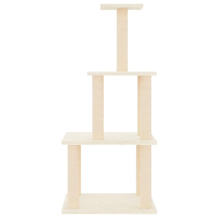 Cat Tree With Sisal Scratching Posts 111 Cm