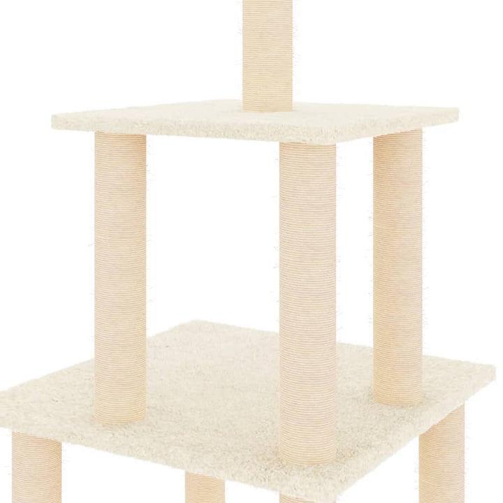 Cat Tree With Sisal Scratching Posts 111 Cm