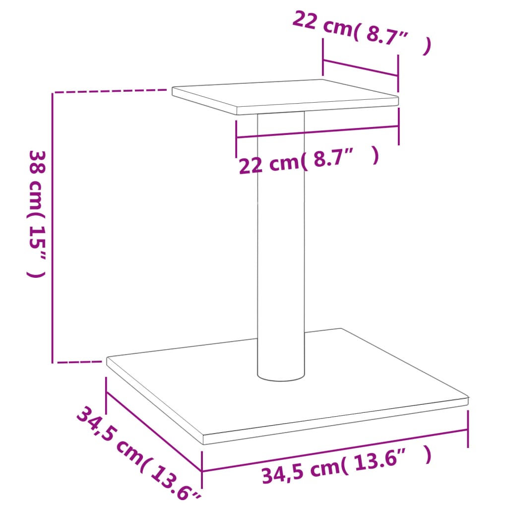 Cat Scratching Post With Platform 38 Cm