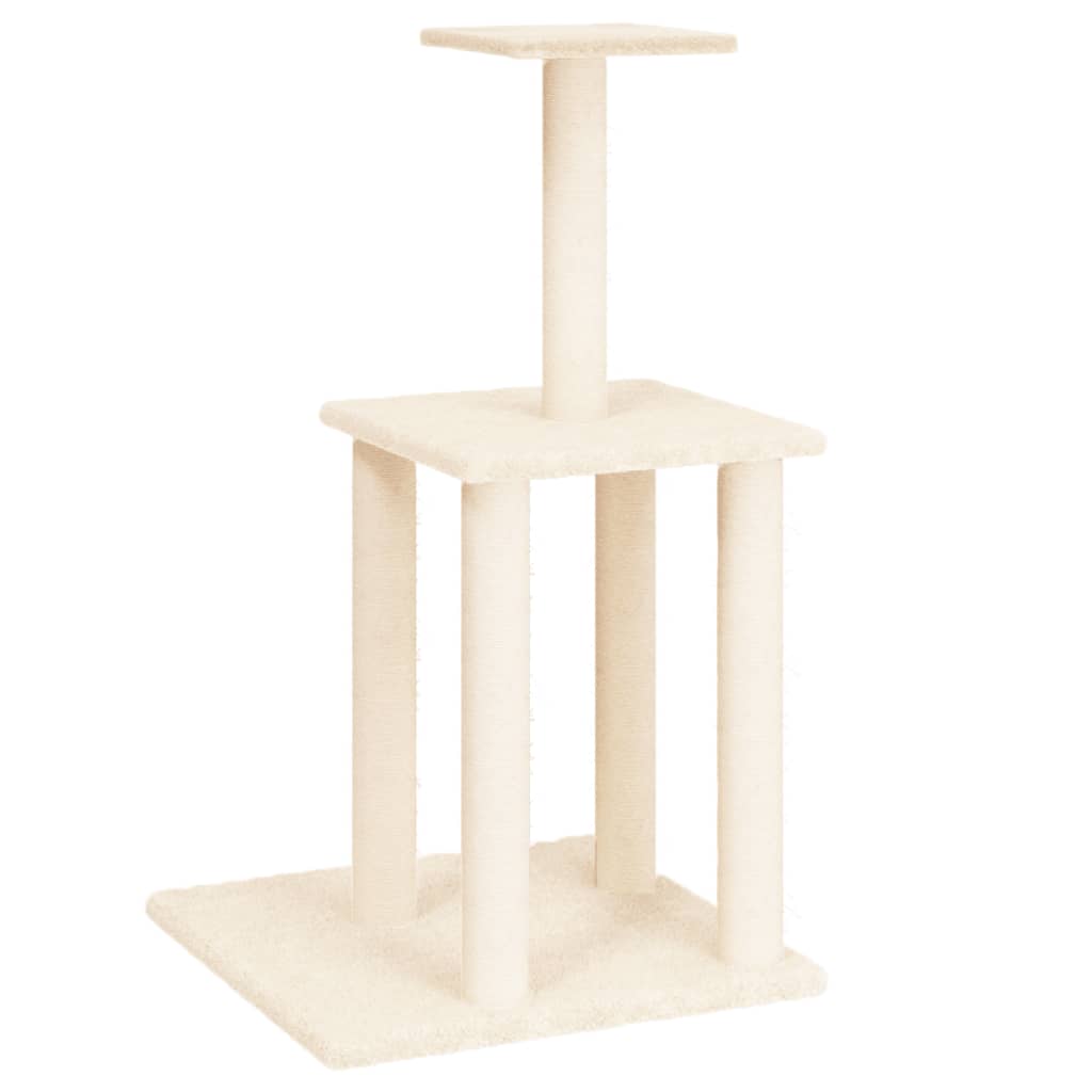 Cat Tree With Sisal Scratching Posts 85.5 Cm