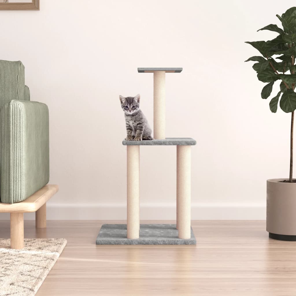 Cat Tree With Sisal Scratching Posts 85.5 Cm