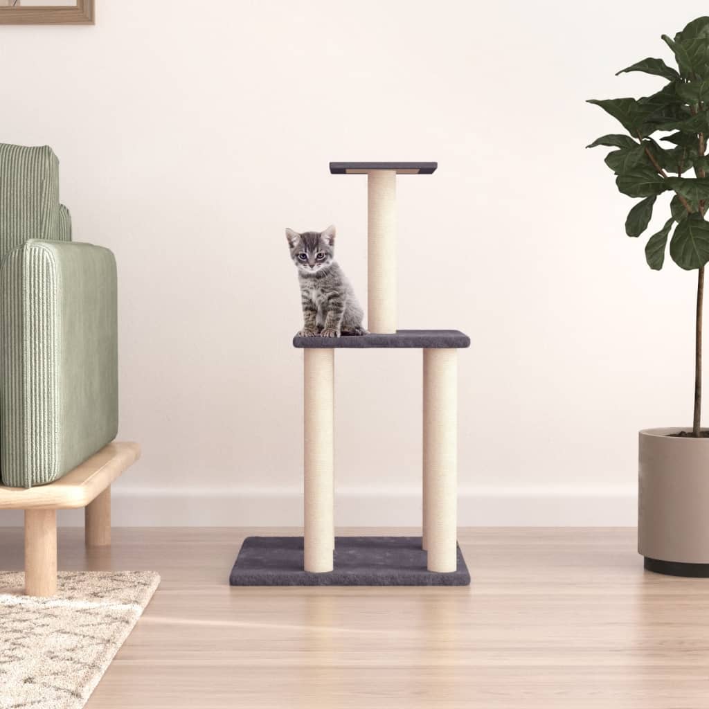 Cat Tree With Sisal Scratching Posts 85.5 Cm